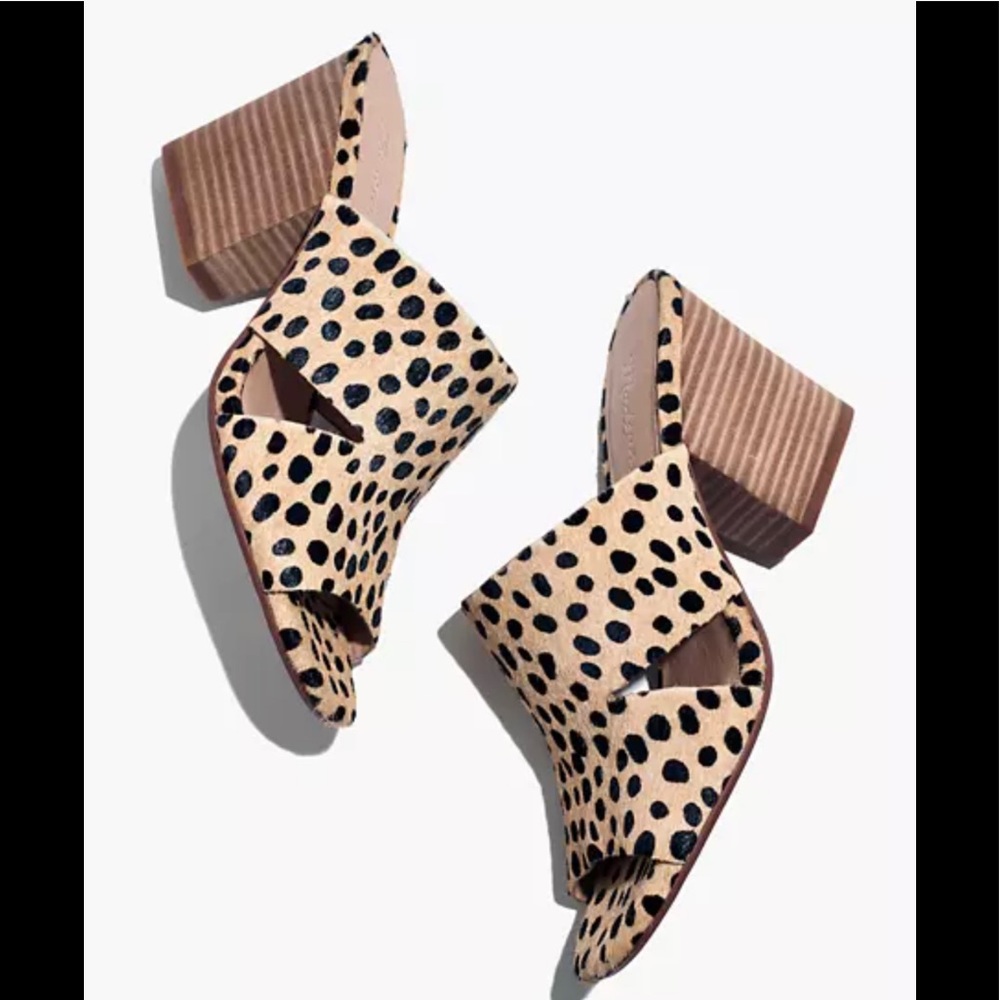 Madewell Cutout Heeled Mules NEVER WORN!!